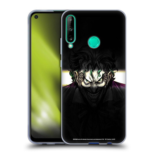 The Joker DC Comics Character Art Arkham Asylum Soft Gel Case for Huawei P40 lite E