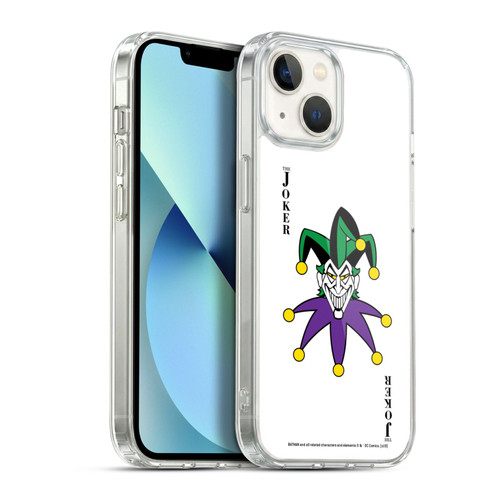 The Joker DC Comics Character Art Card Soft Gel Case for Apple iPhone 13