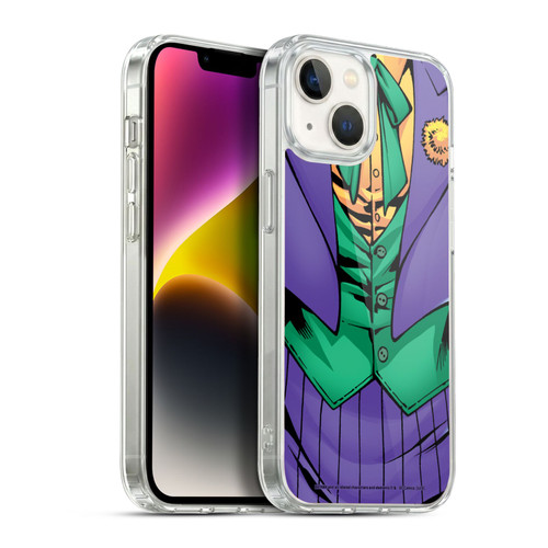 The Joker DC Comics Character Art New 52 Costume Soft Gel Case for Apple iPhone 14