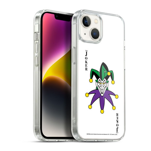 The Joker DC Comics Character Art Card Soft Gel Case for Apple iPhone 14 Plus