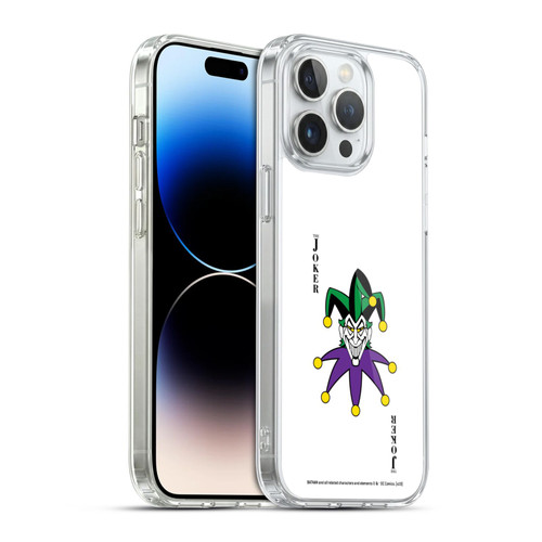 The Joker DC Comics Character Art Card Soft Gel Case for Apple iPhone 14 Pro Max