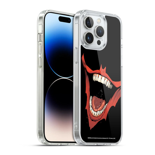 The Joker DC Comics Character Art Laugh Bat Logo Soft Gel Case for Apple iPhone 14 Pro Max & MagSafe
