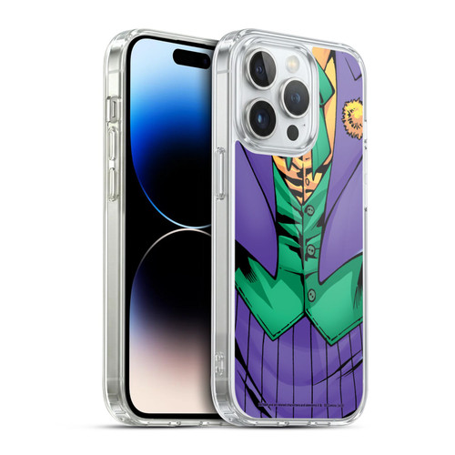 The Joker DC Comics Character Art New 52 Costume Soft Gel Case for Apple iPhone 14 Pro