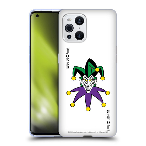 The Joker DC Comics Character Art Card Soft Gel Case for OPPO Find X3 / Pro