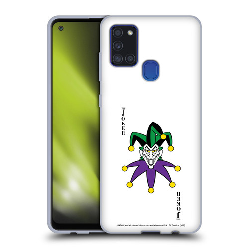 The Joker DC Comics Character Art Card Soft Gel Case for Samsung Galaxy A21s (2020)