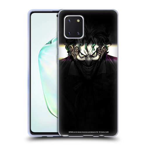 The Joker DC Comics Character Art Arkham Asylum Soft Gel Case for Samsung Galaxy Note10 Lite