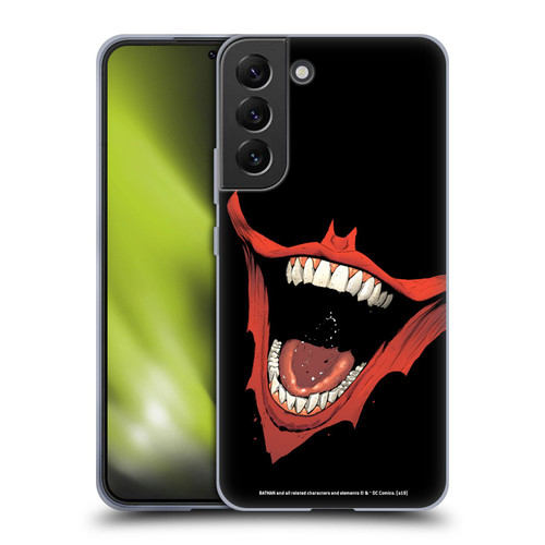 The Joker DC Comics Character Art Laugh Bat Logo Soft Gel Case for Samsung Galaxy S22+ 5G
