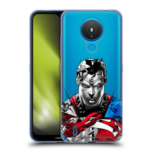 Superman DC Comics 80th Anniversary Collage Soft Gel Case for Nokia 1.4