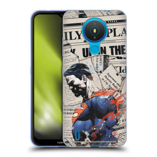 Superman DC Comics 80th Anniversary Newspaper Soft Gel Case for Nokia 1.4