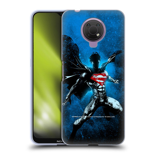 Superman DC Comics 80th Anniversary Splatter Soft Gel Case for Nokia G10