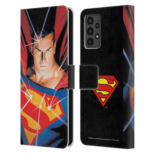 Superman DC Comics Famous Comic Book Covers Alex Ross Mythology Leather Book Wallet Case Cover For Samsung Galaxy A13 (2022)