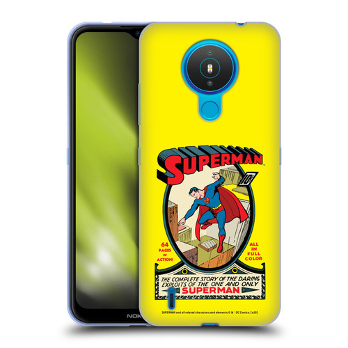 Superman DC Comics Famous Comic Book Covers Number 1 Soft Gel Case for Nokia 1.4