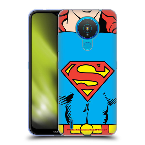 Superman DC Comics Logos Classic Costume Soft Gel Case for Nokia 1.4