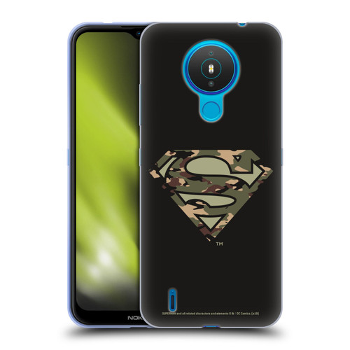 Superman DC Comics Logos Camouflage Soft Gel Case for Nokia 1.4