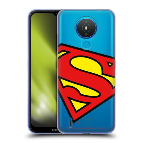 Superman DC Comics Logos Oversized Soft Gel Case for Nokia 1.4