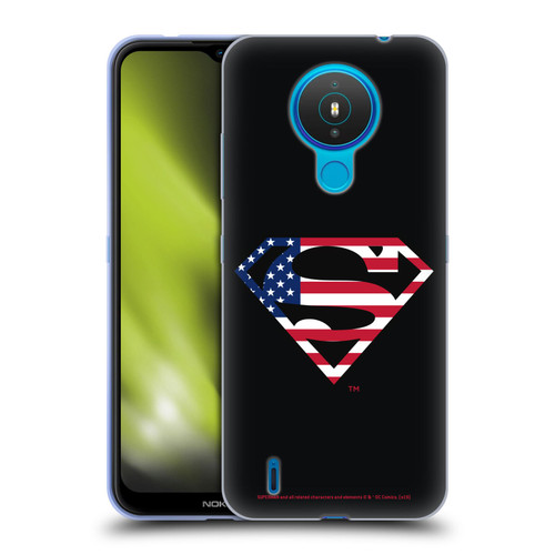 Superman DC Comics Logos U.S. Flag 2 Soft Gel Case for Nokia 1.4