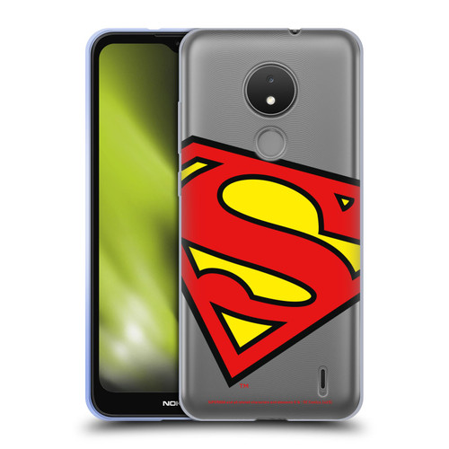 Superman DC Comics Logos Oversized Soft Gel Case for Nokia C21