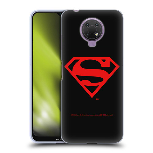 Superman DC Comics Logos Black And Red Soft Gel Case for Nokia G10