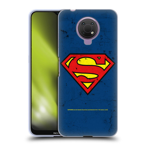 Superman DC Comics Logos Distressed Look Soft Gel Case for Nokia G10