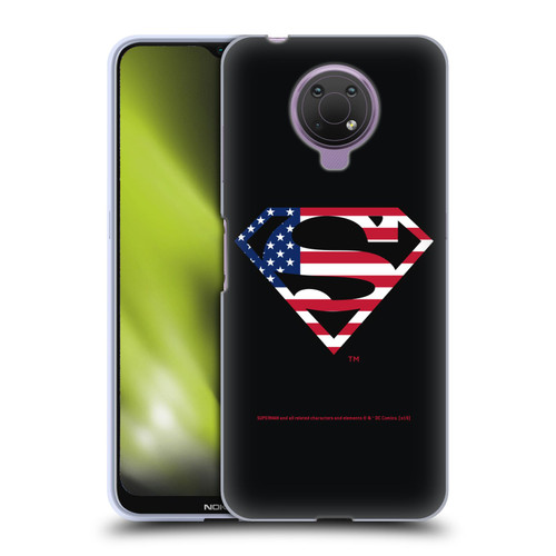 Superman DC Comics Logos U.S. Flag 2 Soft Gel Case for Nokia G10