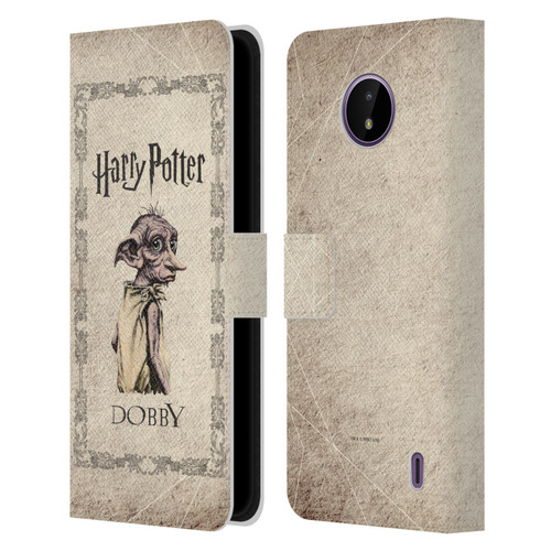 Harry Potter Chamber Of Secrets II Dobby House Elf Creature Leather Book Wallet Case Cover For Nokia C10 / C20