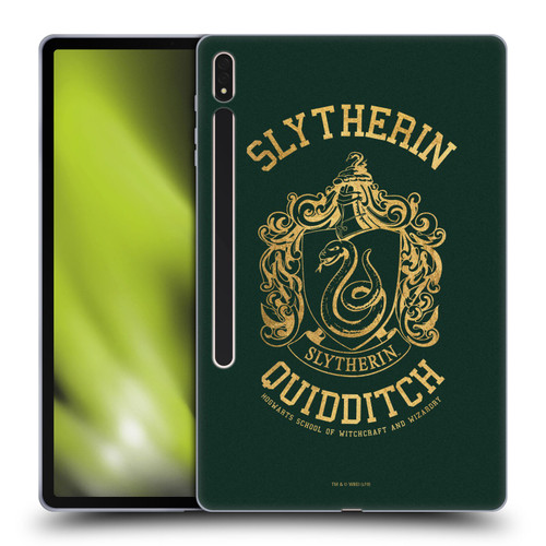 Harry Potter Deathly Hallows X Slytherin Quidditch Soft Gel Case for Samsung Galaxy Tab S8 Plus