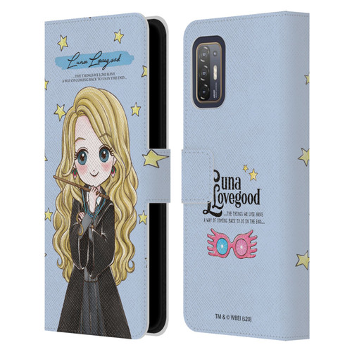 Harry Potter Deathly Hallows XXXVII Luna Lovegood Leather Book Wallet Case Cover For HTC Desire 21 Pro 5G