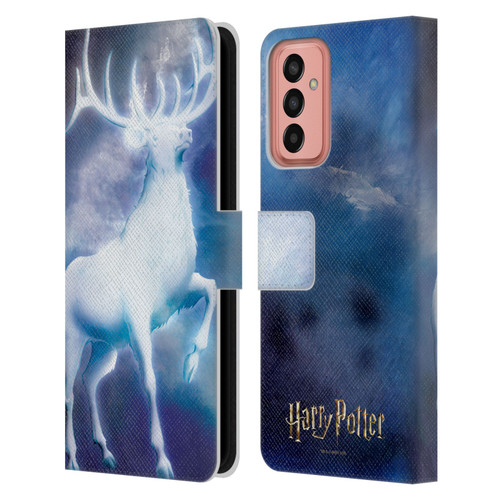 Harry Potter Prisoner Of Azkaban II Stag Patronus Leather Book Wallet Case Cover For Samsung Galaxy M13 (2022)