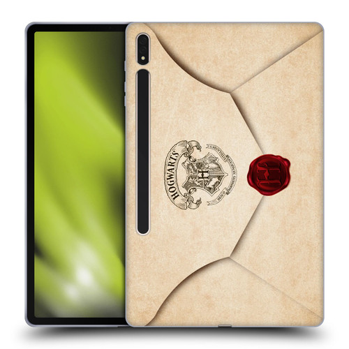 Harry Potter Hogwarts Letter Envelope Acceptance Parchment Soft Gel Case for Samsung Galaxy Tab S8 Plus