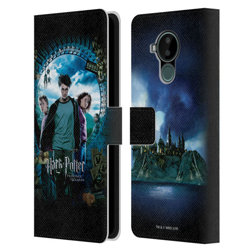 Harry Potter Prisoner Of Azkaban IV Ron, Harry & Hermione Poster Leather Book Wallet Case Cover For Nokia C30