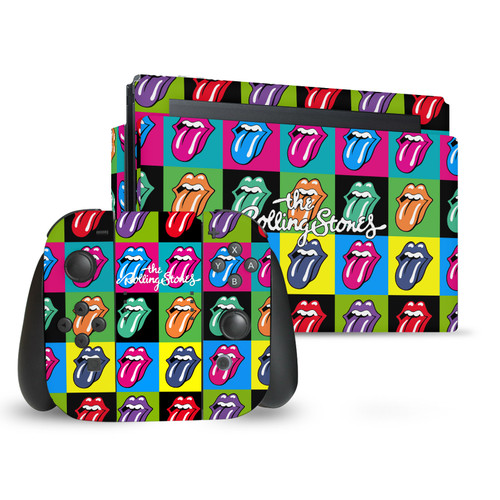 The Rolling Stones Art Pop-Art Tongue Logo Vinyl Sticker Skin Decal Cover for Nintendo Switch Bundle