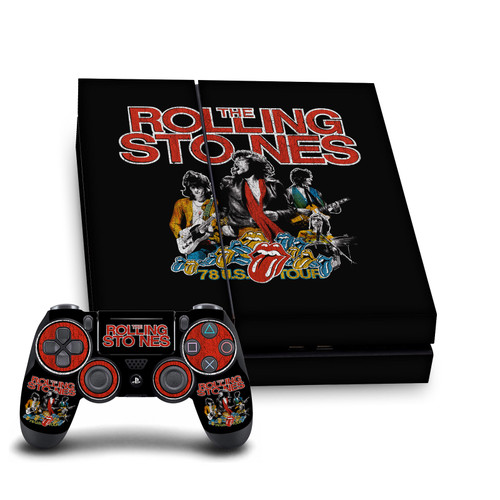 The Rolling Stones Art Band Vinyl Sticker Skin Decal Cover for Sony PS4 Console & Controller