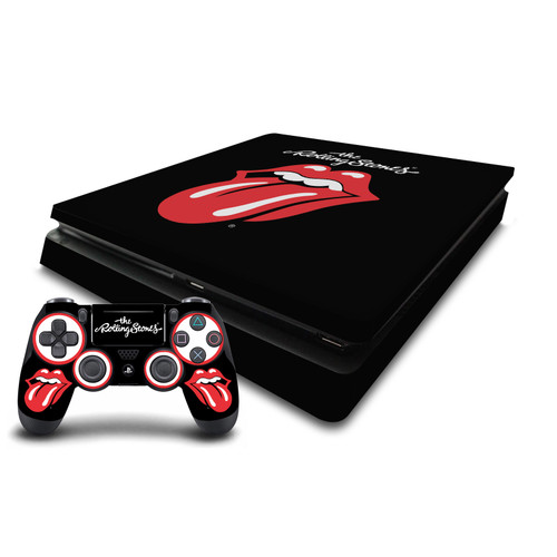 The Rolling Stones Art Classic Tongue Logo Vinyl Sticker Skin Decal Cover for Sony PS4 Slim Console & Controller