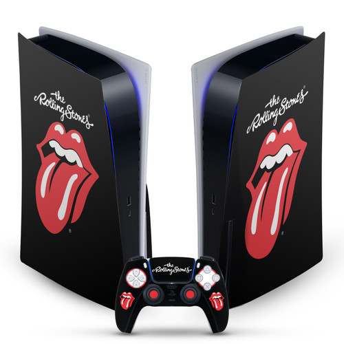 The Rolling Stones Art Classic Tongue Logo Vinyl Sticker Skin Decal Cover for Sony PS5 Disc Edition Bundle