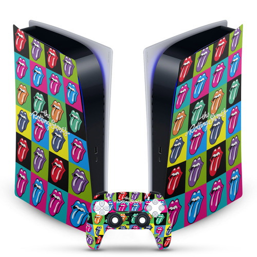 The Rolling Stones Art Pop-Art Tongue Logo Vinyl Sticker Skin Decal Cover for Sony PS5 Digital Edition Bundle