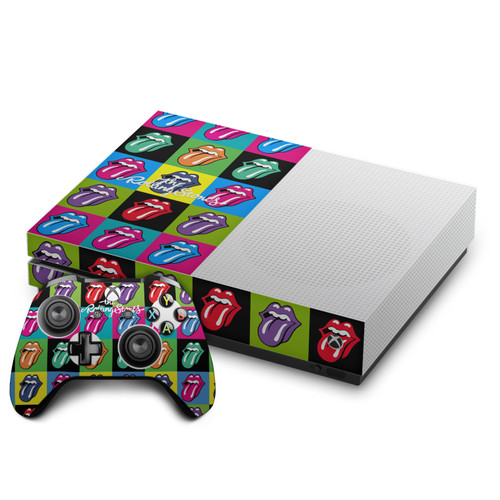 The Rolling Stones Art Pop-Art Tongue Logo Vinyl Sticker Skin Decal Cover for Microsoft One S Console & Controller