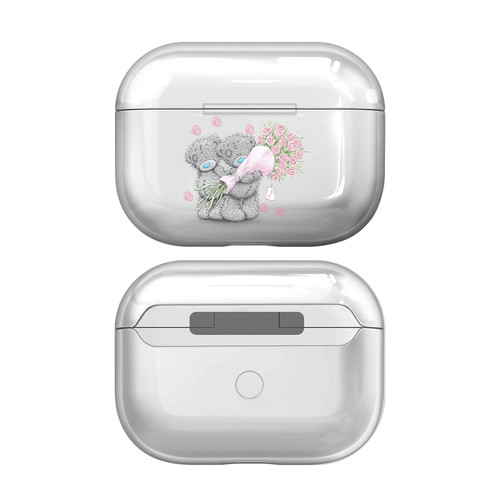 Me To You ALL About Love Pink Roses Clear Hard Crystal Cover Case for Apple AirPods Pro Charging Case