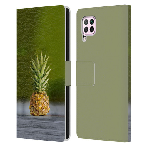 Pixelmated Animals Surreal Pets Pineapple Turtle Leather Book Wallet Case Cover For Huawei Nova 6 SE / P40 Lite