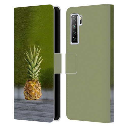 Pixelmated Animals Surreal Pets Pineapple Turtle Leather Book Wallet Case Cover For Huawei Nova 7 SE/P40 Lite 5G
