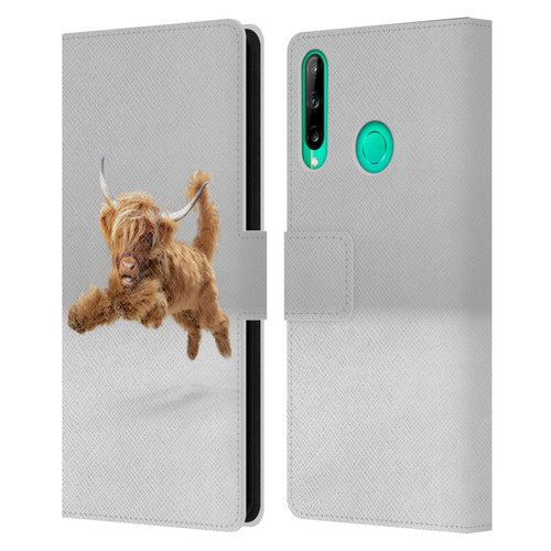 Pixelmated Animals Surreal Pets Highland Pup Leather Book Wallet Case Cover For Huawei P40 lite E