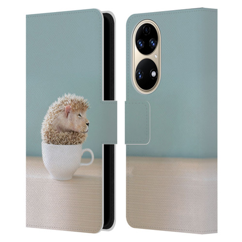Pixelmated Animals Surreal Pets Lionhog Leather Book Wallet Case Cover For Huawei P50