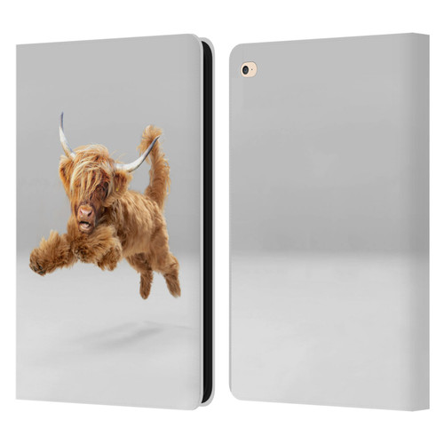 Pixelmated Animals Surreal Pets Highland Pup Leather Book Wallet Case Cover For Apple iPad Air 2 (2014)