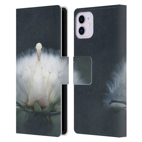 Pixelmated Animals Surreal Pets Peacock Wish Leather Book Wallet Case Cover For Apple iPhone 11