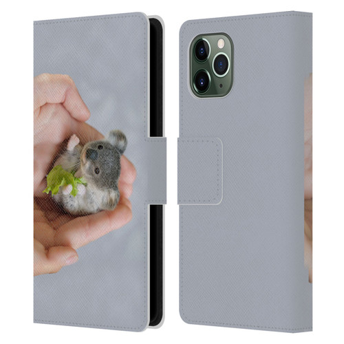 Pixelmated Animals Surreal Pets Baby Koala Leather Book Wallet Case Cover For Apple iPhone 11 Pro