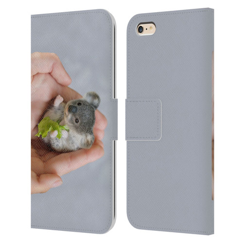 Pixelmated Animals Surreal Pets Baby Koala Leather Book Wallet Case Cover For Apple iPhone 6 Plus / iPhone 6s Plus