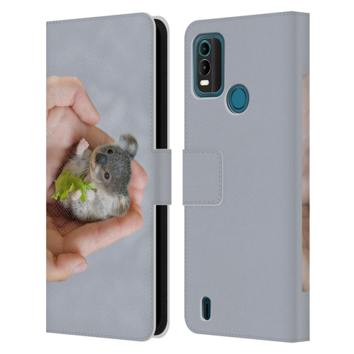 Pixelmated Animals Surreal Pets Baby Koala Leather Book Wallet Case Cover For Nokia G11 Plus