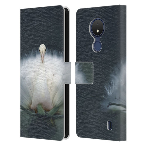 Pixelmated Animals Surreal Pets Peacock Wish Leather Book Wallet Case Cover For Nokia C21