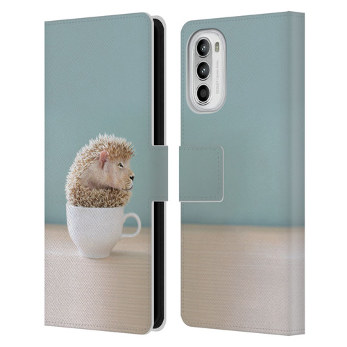 Pixelmated Animals Surreal Pets Lionhog Leather Book Wallet Case Cover For Motorola Moto G52