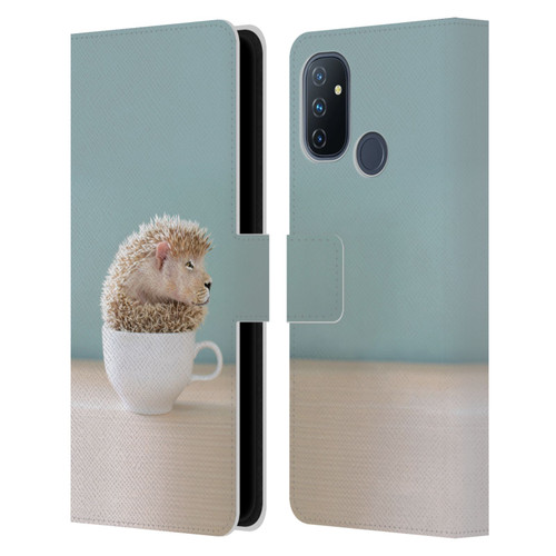 Pixelmated Animals Surreal Pets Lionhog Leather Book Wallet Case Cover For OnePlus Nord N100