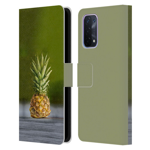 Pixelmated Animals Surreal Pets Pineapple Turtle Leather Book Wallet Case Cover For OPPO A54 5G